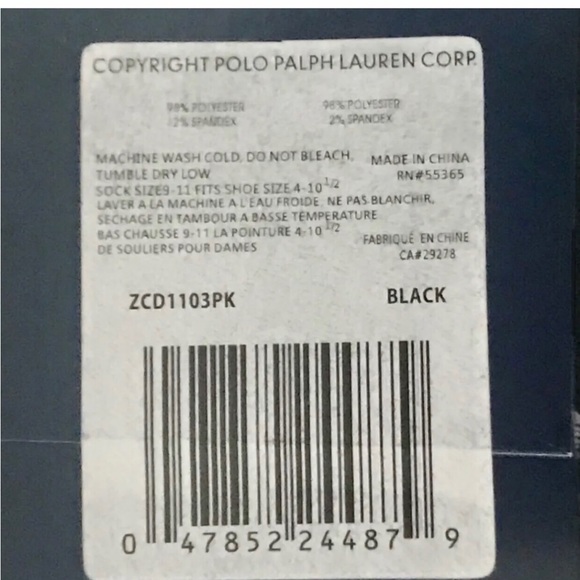 New Chaps Fashion Dress Crew Socks 5 Pairs size 9-11 - Picture 6 of 16